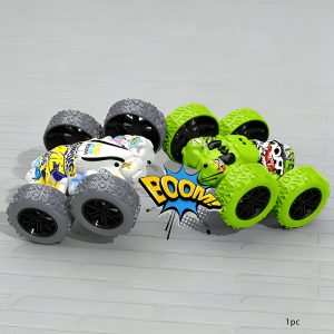 Fei rui mașină de jucărie 4wd cu acțiune inerțială, camion monstru - acțiune dublă, construcție din plastic rezistent, culori vibrante și design boom! - cadou de zi de naștere/crăciun pentru copii de 3+ ani (decor cameră), decorațiuni pentru petrecere cu camion monstru